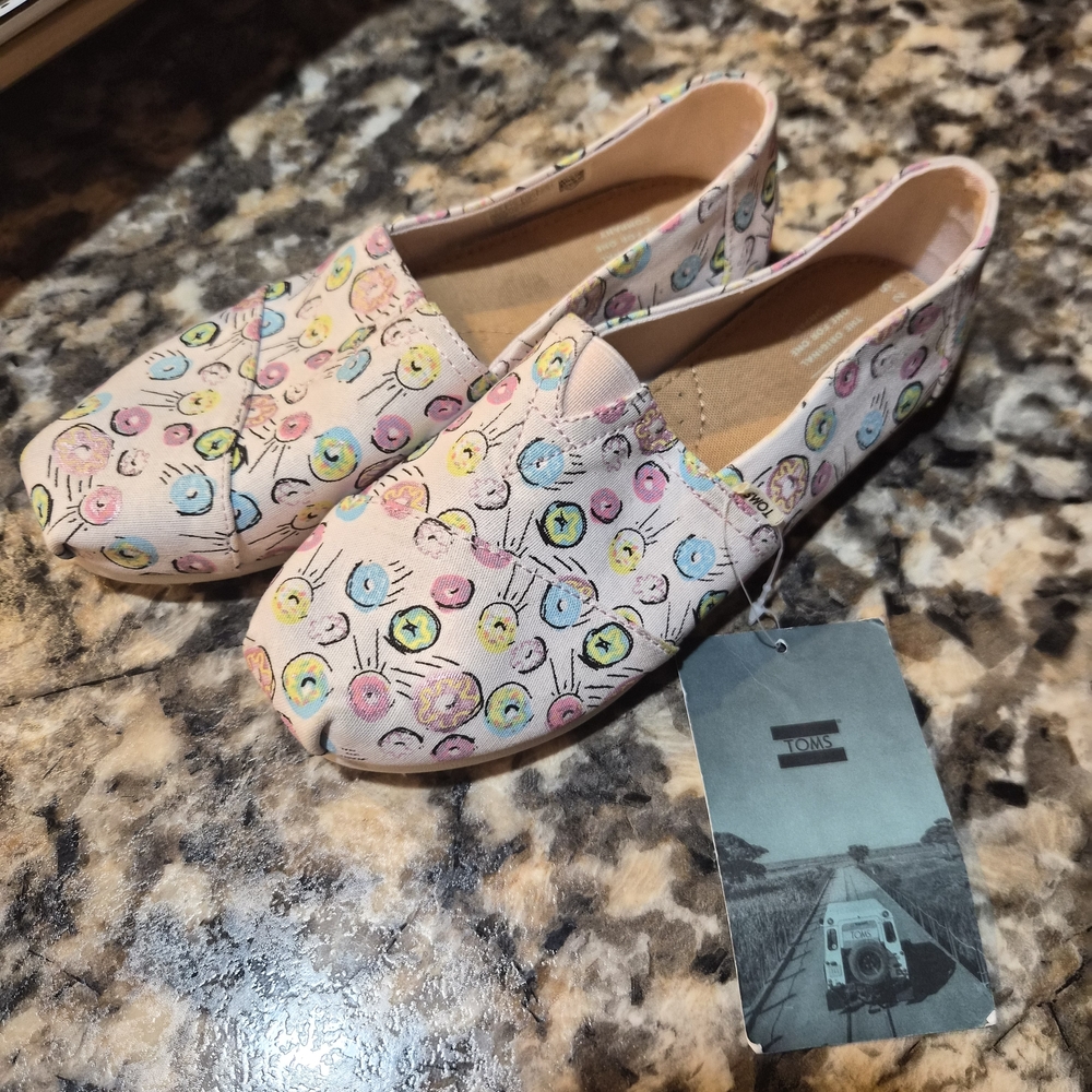 TOMS Colorful Polka Dot Slip-On Shoes